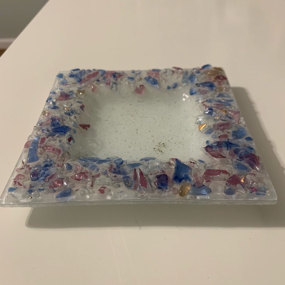Morano Glass Jewelry Dish